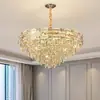 Lámpara de araña de cristal galvanizado con arte de hierro de lujo ligero estilo francés, de alta gama y elegante, adecuada para sala de estar, iluminación principal para comedor, estudio y dormitorio principal