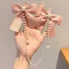 Pasador de Pelo con Borla de Lazo para Niñas y Mujeres 2025 Otoño e Invierno Nuevo Clip Adorno para el Cabello Estilo Chino Accesorios para el Cabello de Perlas para Niñas