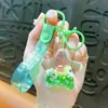 Miniatura Cartoon com Óleo e Areia Líquida Chaveiro Panda Chaveiro de Carro Requintado Pingente de Bolsa Pequeno Presente Venda por Atacado