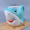 Taza de cerámica con forma de piraña, diseño de dibujos animados, tridimensional, pintada a mano, universal, de alto valor cromático.