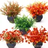 Shopping Transfronteiriço Flores e Plantas Artificiais, Eucalipto, Folhas de Dinheiro, Cestas Suspensas de Violeta, Decorações de Vitrine de Restaurante