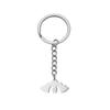 Llavero de Cadena de Acero de Titanio Cortado Colgante de Murciélago Invertido Dorado Moda Personalizada Llavero de Coche de Acero Inoxidable