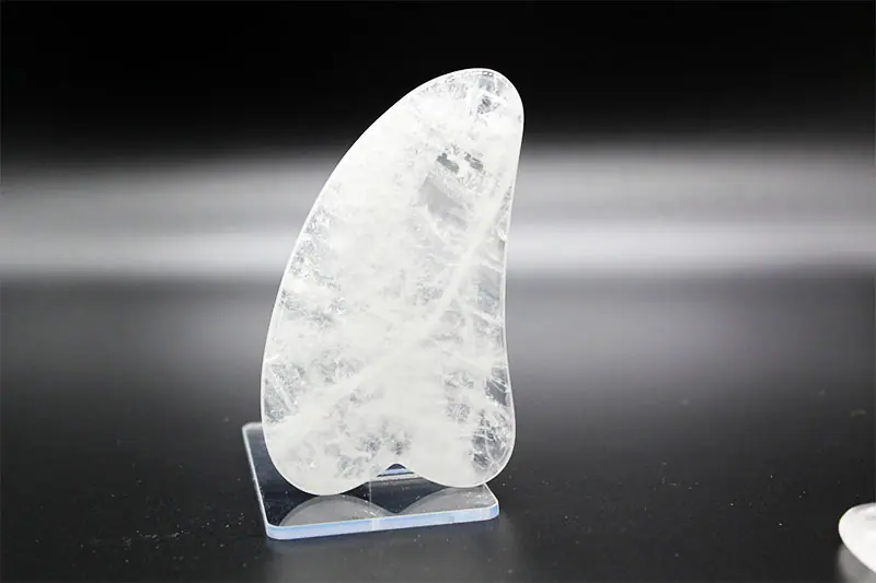 白水晶刮痧板厂家直销天然白水晶跨境专供白水刮痧板