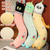 Dopamina Guisantes de Hielo Animal de Dibujos Animados Almohada Larga en Forma de S Gato Dinosaurio Niña Almohada para Piernas con Clip Cojín de Cama Almohada O