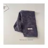 Bufanda de Punto Tie-Dye Coreana para Niños Invierno Bebé Colorida Versátil Suave Cálida para Niños y Niñas