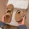 Pessoa Baixa Sola Grossa Salto Escondido Sapatos Birkenstock Femininos Primavera Outono 2026 Retro Versátil Com Saias Bico Baixo Laço Sapatos Individuais