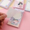 Cuaderno de notas a color, mini cuaderno portátil de bolsillo con bonitos dibujos animados, notas para mensajes, papel pequeño.