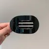 Clipe Bico de Pato Transfronteiriço Novo Grampo de Cabelo Redondo Terra Plana com Fixação Forte, Dentes Flexíveis e Design Curvo Confortável
