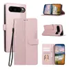 Para Google Pixel9Pro Funda de Teléfono Móvil Patchwork Cuadros en Relieve para Mujer y Hombre pixel8A Cubierta Flip con Hebilla Funda Protectora