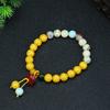 Pulsera de garra de gato de carbón natural Bodhi, pulsera de rejalgar cinabrio, red femenina, círculo Su rojo, Bodhi de mano, fuente viva