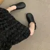 Mocassins slip-on retrô franceses de Hong Kong para mulheres, novos sapatos baixos de corte profundo estilo britânico de outono 2026