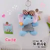 Lindo elefante bebé vigoroso colgante llavero creativo pintor elefante Dumbo llavero pareja mochila colgante pequeño venta al por mayor