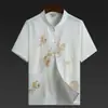 Traje Tang Estilo Chino para Personas de Mediana Edad y Mayores, Hanfu para Papá, Traje Retro de Manga Larga para Primavera y Verano, Atuendo para Abuelo, Traje de Tai Chi para Ejercicio Matutino