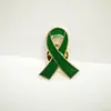 Broche de Metal con Goteo de Aceite en Forma de Corazón con Cinta Roja Insignia de Ayuda SIDA Símbolo Internacional Evento de Bienestar Público Señal Promocional