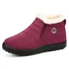 Zapatos de Algodón Invierno Nuevo Pareja Botas de Nieve Forradas de Pelo Grueso Botas de Algodón Poliuretano Cálido Casual Zapatos para Caminar