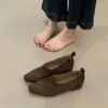 Zapatos Individuales Cómodos de Estilo Retro con Cuadrado en la Punta, Forrados de Borrego para Aumentar la Altura Interior, para Mujer, Estilo Otoño e Invierno, Adecuados para Combinar con Faldas, Zapatos Mary Jane