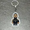 Nba Kobe Curry James Owen estrella del baloncesto caricatura Llavero Coche colgante de mochila escolar joyería para estudiante