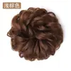 Faixa de Cabelo Peruca, Acessórios de Cabelo com Flores, Coque, Elástico de Borracha Simulado, Corda de Cabelo, Peruca de Cabelo com Bola