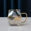 Juego de tetera de agua fría para el hogar personalizado, tetera de vidrio, vaso de agua fría resistente a altas temperaturas, tetera, hervidor de agua fría de gran capacidad para agua helada