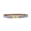 Cinturón de Piel Genuina Versátil para Mujer en Stock para Trajes y Pantalones, Estilo Gabardina Ceñidor de Cintura, Cinturón Fino de Piel, Cinturón Fino con Hebilla en H, Estilo Lujo Ligero