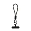 Lanyard Tejido Corto de Moda para Teléfono Móvil Anillo de Doble Propósito Multifuncional Correa de Muñeca Cuerda de Poliéster Fuerte Anti-Pérdida Accesorios