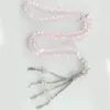 Contas de Oração de 6mm com Tassel, Contas Especiais de Vidro Plano Redondo Facetado, Disponíveis em Várias Cores, para Fazer Joias de Colar