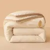 Colcha cocoon de proteína de algodão e linho Tipo A, adequada para primavera e outono, para dormitórios estudantis, colcha de algodão tamanho solteiro, colcha de inverno e uso em todas as estações
