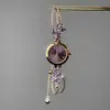 Pulsera Ajustable de Flor de Glicinia Vintage, Reloj de Estilo Retro de Lujo Ligero, Reloj de Pulsera Sencillo para el Viaje Diario