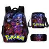 Mochila Escolar para Estudiantes Baokemeng de Venta Caliente Europea y Americana Mochila de Dibujos Animados Mochila para Niño Cartera Estuche para Lápices Set de Tres Piezas Transfronterizo