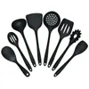 Juego de utensilios de cocina de silicona espátula de silicona espátula para bistec utensilios de cocina antiadherentes olla caliente cuchara para sopa espátula de cocina juego de 8 piezas