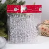 Artículos transparentes acanalados navideños transfronterizos, colgantes de barra de hielo, decoraciones de árbol de Navidad de carámbanos, colgantes festivos, adornos colgantes
