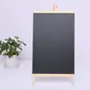 Leve quadro negro de amostra quadro de mensagens jardim de infância crianças ensino madeira mini triângulo pequeno quadro negro quadro de mensagens