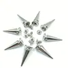 10x 25mm aleación de zinc percutor cabeza de bala cónica cuero puntiagudo tornillo decorativo hembra remache punk clavo puntiagudo