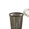 Cubo de Basura Transparente para el Hogar Resistente a Caídas Engrosado Gran Capacidad Borde Transparente Cubo de Basura para Sala de Estar Dormitorio