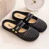 Mules de verano para mujer con punta abierta para uso en exteriores, suela suave, antideslizantes, impermeables, moda de playa, casual, pantuflas duraderas
