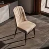 Silla Minimalista Moderna de Lujo Ligero, Silla de Comedor para Hotel, Taburete con Respaldo para Casa de Alquiler, Silla Suave para Ocio en Casa y Mahjong