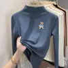 Y2327# blusa de baixo para meninas nova outono e inverno engrossada peça única veludo grande infantil manga longa forrada com fleece gola alta meia engrossada tendência