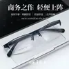 Nuevas Gafas de Prescripción para Hombre, Armazón de Acero, Media Montura Cepillada, Elegantes, Versátiles, Montura Grande, Disponibles para Venta al por Mayor y Pedidos Mixtos