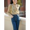 Comercio Exterior Color Valor Calidad Dan Estilo Inmortal Florales de Mano Cinta Seda de Morera Imitación Camisa/Vestido