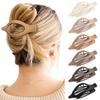 Pinza de Pato Grande Plana Transfronteriza Pinza de Garra Ovalada para el Cabello Moda Europea y Americana Pinza de Garra para la Parte Posterior de la Cabeza Accesorio para el Cabello Francés Mate