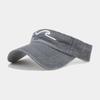 Europa y Estados Unidos bordado de ondas tridimensionales lavado viejo sombrero de copa vacío para hombres y mujeres vintage montañismo gorra de protección solar