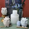 Molde de Silicona para Vela Aromática de Búho Wenxin DIY Hecho a Mano Animal Yeso Herramienta de Molienda Venta al por Mayor Molde de Pellizco DIY