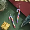 Pendientes de Navidad Europeos y Americanos Transfronterizos Muletas Caramelo Árbol de Navidad Estrellas Pendientes de Pedrería Pendientes de Aleación Venta al por Mayor