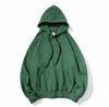 Colete com capuz Klan azul 400g, forrado com lã grossa, para outono e inverno, cor sólida, casual, esportivo, para homens e mulheres