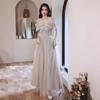 (Liquidación) Vestido de Dama de Honor de Nicho Nueva Temporada de Graduación Banquete del Grupo de Hermanas Aspecto Adelgazante Atuendo de Mejor Amiga Grupo de Damas de Honor mm con sobrepeso