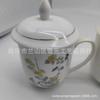 Taza de Té de Bambú y Crisantemo Meilan Reunión Oficina Taza de Agua con Tapa Taza de Cerámica traje Hogar Resistente