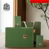 Nuevo Set de Caja de Té Verde de Primavera Maojian, Caja de Regalo de 2 Latas/4 Latas, Caja Creativa de Empaque de Té Vacía con Tapa abatible para Regalo, en Stock