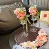 Copa de Brindis para Boda de Pareja de Novios Hecha a Mano DIY Regalo de Compromiso de Alta Gama para Mejores Amigos Par de Copas