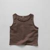Algodón de Cáñamo Estilo Coreano~Nuevo Chaleco Ligero Transpirable Estilo Coreano de Verano para Niños, Chaleco sin Mangas Versátil Casual para Niños y Niñas