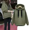 AliExpress 2023 outono e inverno Novo suéter de moletom com capuz e mangas compridas solto estilo coreano casaco de estudante tendência